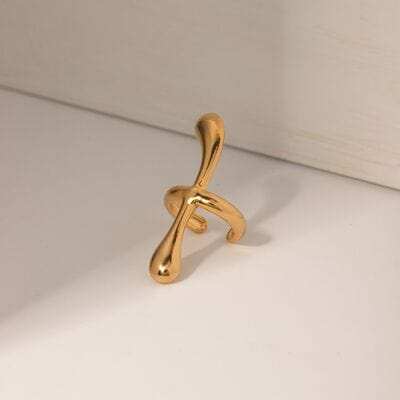 18K Gold-Plated Stainless Steel Cuff Earrings - Trendsi - Flyclothing LLC