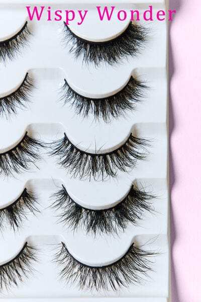 SO PINK BEAUTY Mink Eyelashes Variety Pack 5 Pairs - Trendsi - Flyclothing LLC