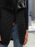 Open Front Collared Vest - Trendsi - Flyclothing LLC