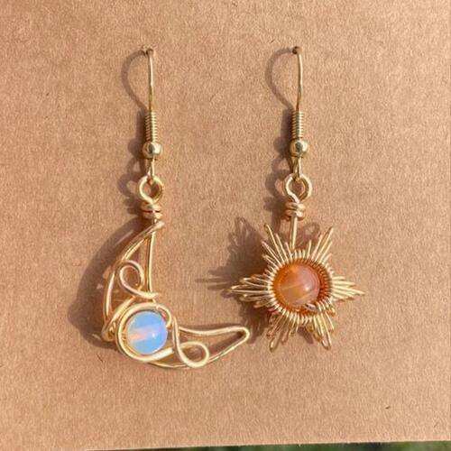 Beaded Alloy Earrings - Trendsi - Flyclothing LLC