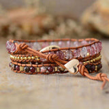 Natural Stone Layered Bracelet - Trendsi - Flyclothing LLC