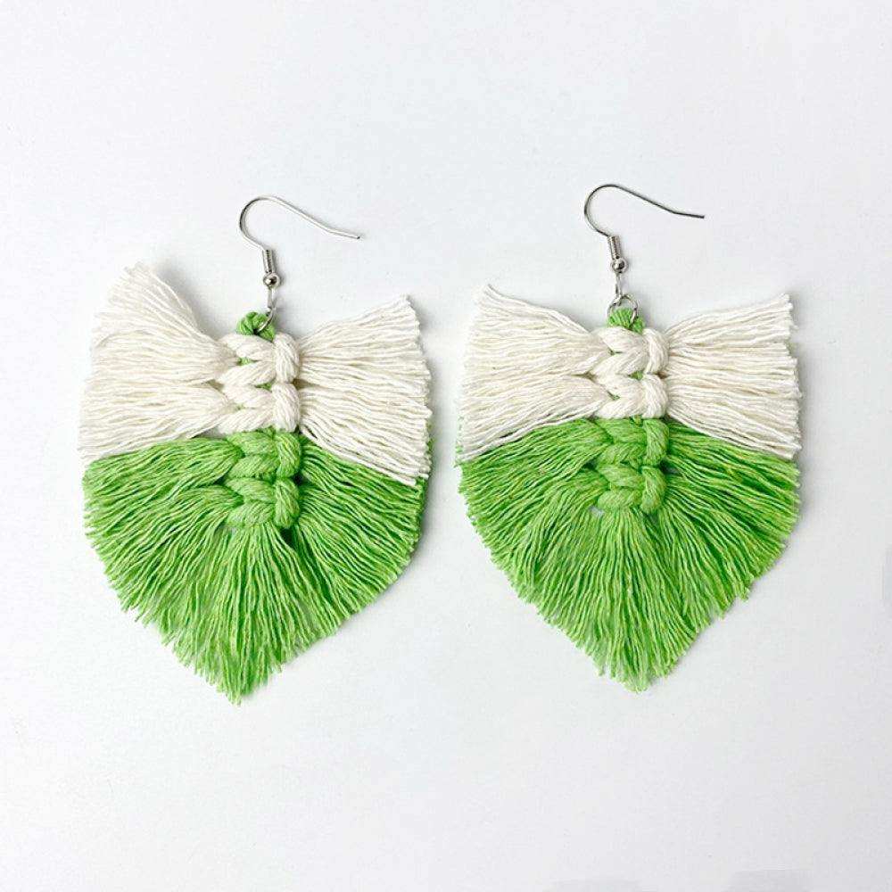 Fringe Detail Dangle Earrings - Trendsi - Flyclothing LLC