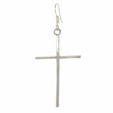 Sterling Silver Cross Drop Earrings - Artisana - Flyclothing LLC
