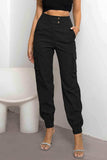 High Waist Cargo Pants - Trendsi - Flyclothing LLC