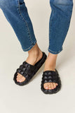 WILD DIVA Pyramid Stud Toe Band Footbed Sandals - Trendsi - Flyclothing LLC