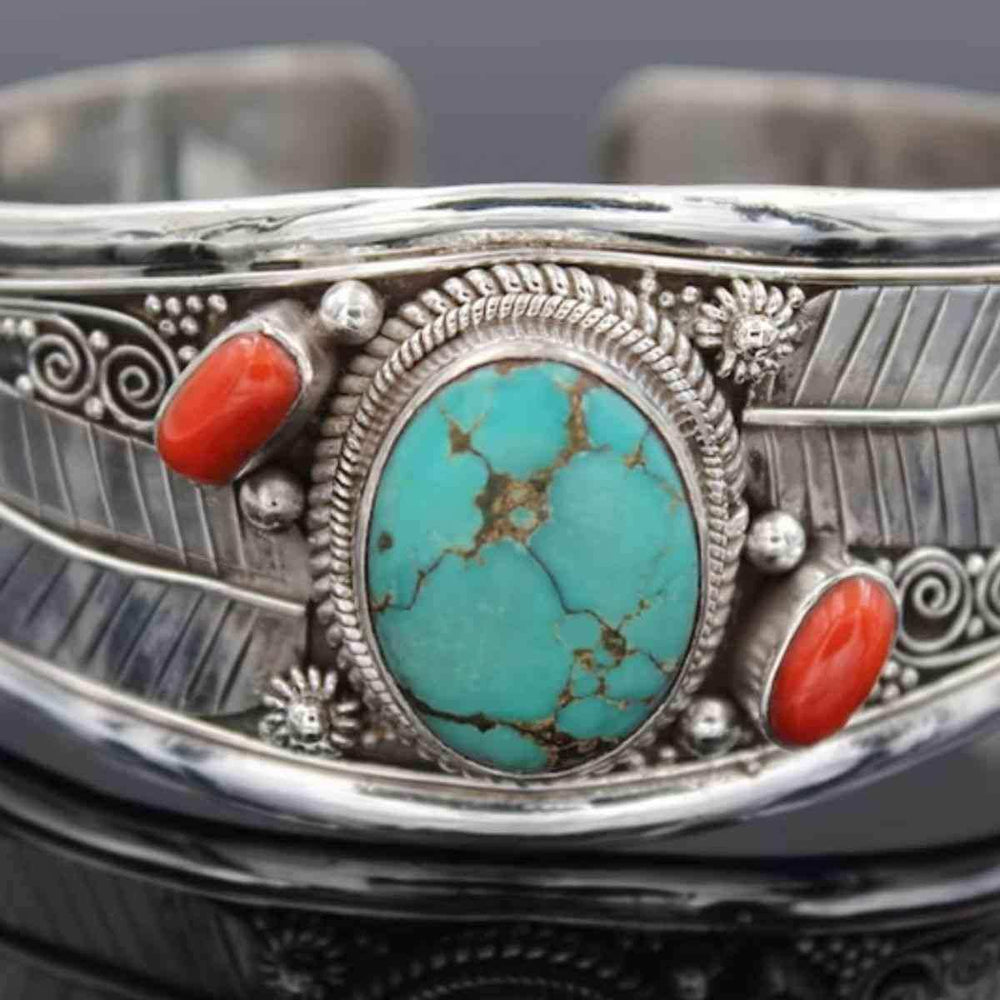 Turquoise Open Bracelet - Trendsi - Flyclothing LLC