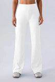 High Waist Straight Active Pants - Trendsi - Flyclothing LLC