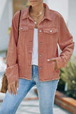 Distressed Raw Hem Denim Jacket - Trendsi - Flyclothing LLC