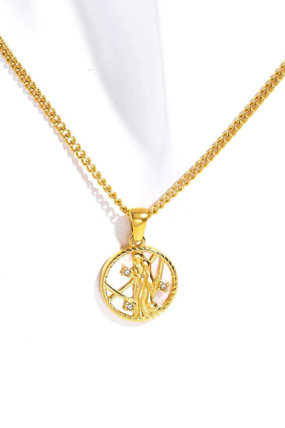 Constellation Pendant Stainless Steel Necklace - Trendsi - Flyclothing LLC