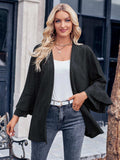 Eyelet Bell Sleeve Cardigan - Trendsi - Flyclothing LLC