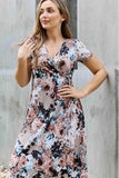 Heimish Give Me Roses Full Size Floral Maxi Wrap Dress - Trendsi - Flyclothing LLC