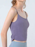 Ruched Sports Cami - Trendsi - Flyclothing LLC