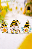 3-Pack Bee Wood Gnome Ornaments - Trendsi - Flyclothing LLC