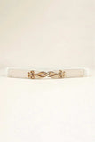 Alloy Buckle Elastic Belt - Trendsi - Flyclothing LLC