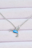 Opal Bird 925 Sterling Silver Necklace - Trendsi - Flyclothing LLC