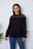 Leopard Frill Flounce Sleeve Blouse - Trendsi - Flyclothing LLC