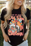 WILD WEST COWBOYS Graphic Tee Shirt - Trendsi - Flyclothing LLC