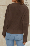 Surplice Neck Long Sleeve Sweater - Trendsi - Flyclothing LLC