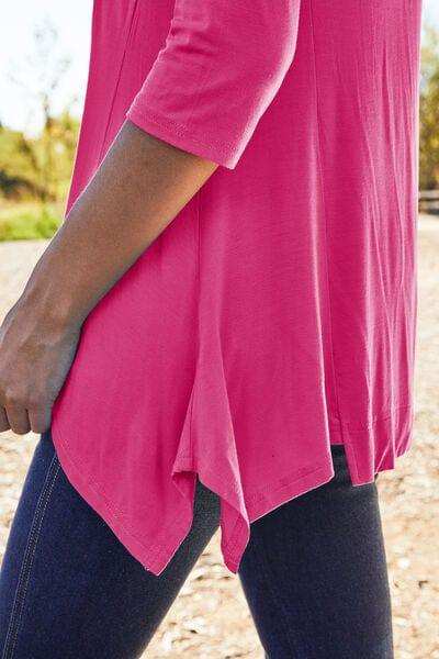 Basic Bae Full Size Round Neck Pocketed T-Shirt - Trendsi - Flyclothing LLC