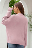 Waffle-Knit Dropped Shoulder Cardigan - Trendsi - Flyclothing LLC
