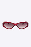 Chain Detail Temple Cat Eye Sunglasses - Trendsi - Flyclothing LLC