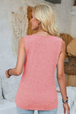Lace Detail V-Neck Tank - Trendsi - Flyclothing LLC