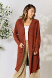 Basic Bae Full Size Ribbed Open Front Long Sleeve Cardigan - Trendsi - Flyclothing LLC
