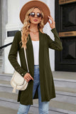 Open Front Long Sleeve Cardigan - Trendsi - Flyclothing LLC