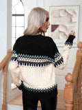 Round Neck Cable-Knit Sweater - Trendsi - Flyclothing LLC