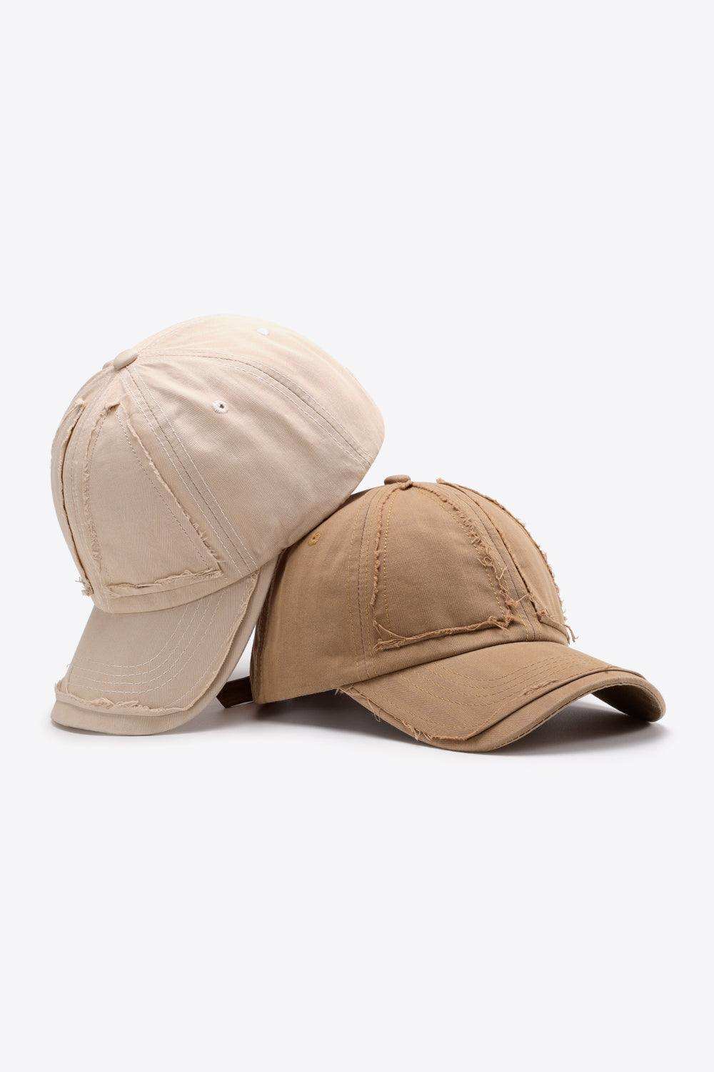 Distressed Adjustable Baseball Cap - Trendsi - Flyclothing LLC