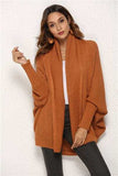 Open Front Batwing Sleeve Cardigan - Trendsi - Flyclothing LLC