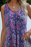 Printed Slit Scoop Neck Tank - Trendsi - Flyclothing LLC
