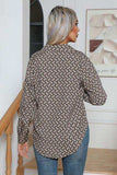 Printed Buttoned Long Sleeve Shirt - Trendsi - Flyclothing LLC
