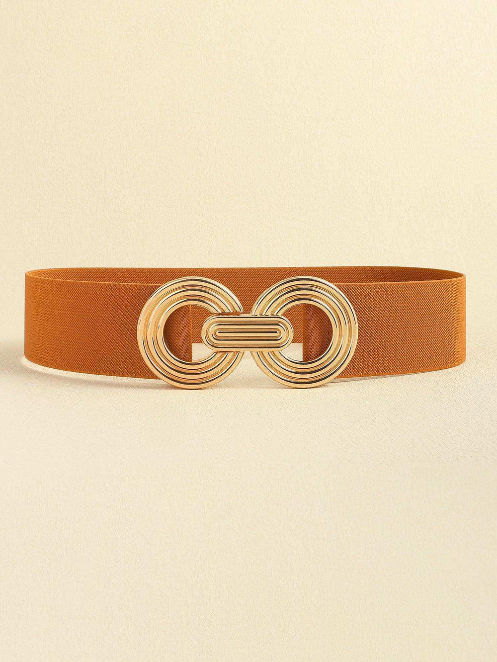 Geometric Buckle Elastic Wide Belt - Trendsi - Flyclothing LLC