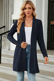 Open Front Long Sleeve Cardigan - Trendsi - Flyclothing LLC