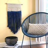 Macrame Wall Hanging in Blue - Beaurer Creations - Flyclothing LLC