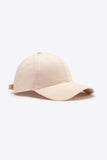 Plain Adjustable Cotton Baseball Cap - Trendsi - Flyclothing LLC