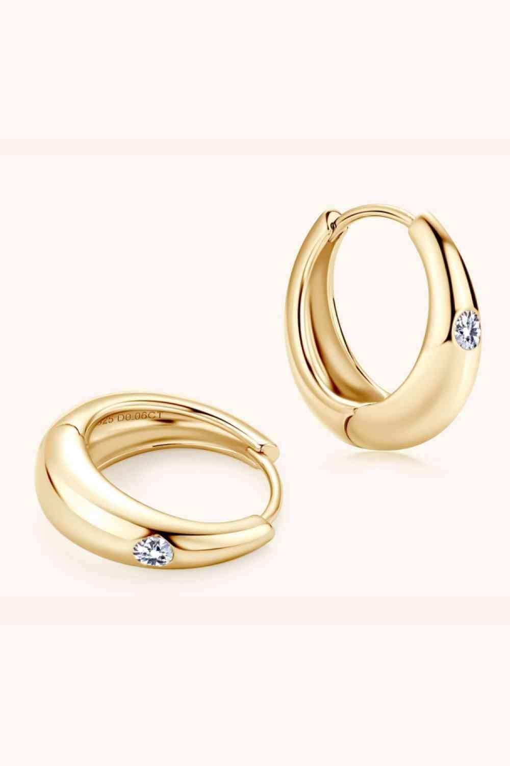 Moissanite 925 Sterling Silver Earrings - Trendsi - Flyclothing LLC