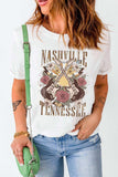 NASHVILLE TENNESSEE Cuffed Tee Shirt - Trendsi - Flyclothing LLC