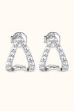 Moissanite Minimalist 925 Sterling Silver Earrings - Trendsi - Flyclothing LLC