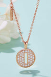 Moissanite A to J Pendant Necklace - Trendsi - Flyclothing LLC