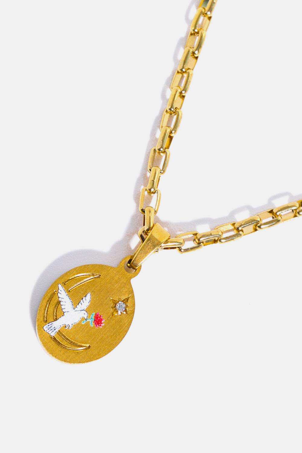 Stainless Steel 18K Gold-Plated Necklace - Trendsi - Flyclothing LLC