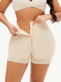 Full Size Zip-Up Lace Trim Shaping Shorts - Trendsi - Flyclothing LLC