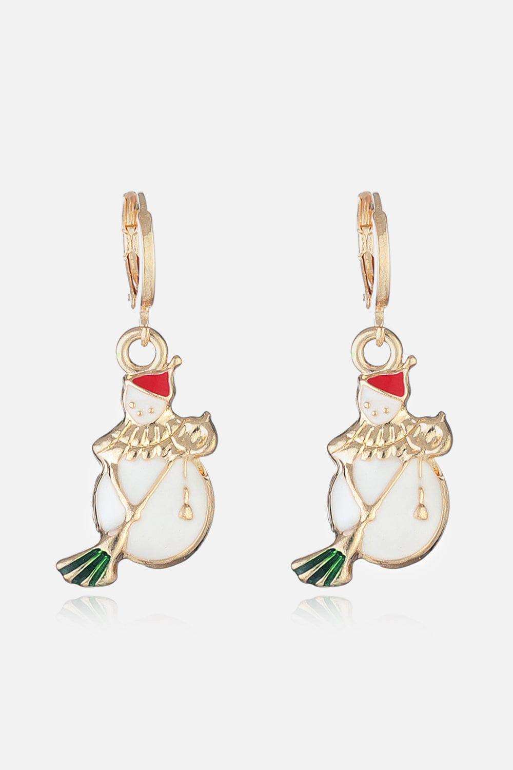 Christmas Theme Alloy Earrings - Trendsi - Flyclothing LLC