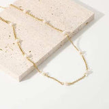 Freshwater Pearl 18K Gold-Plated Necklace - Trendsi - Flyclothing LLC