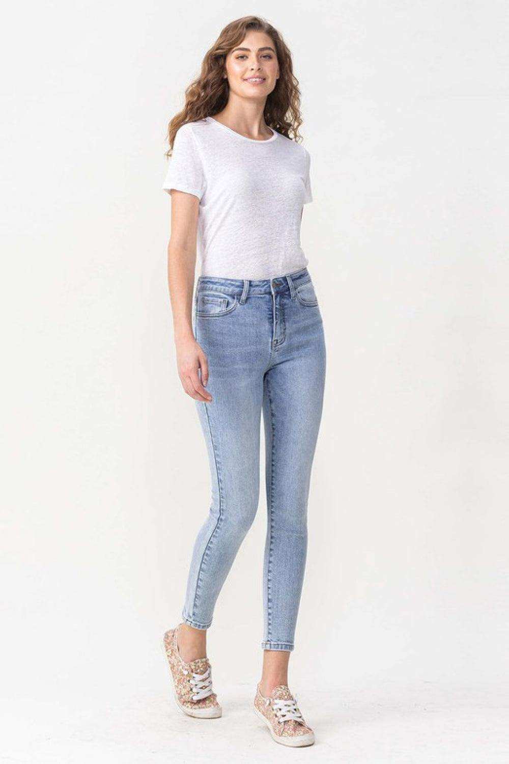 Lovervet Full Size Talia High Rise Crop Skinny Jeans - Trendsi - Flyclothing LLC