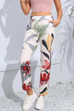 Floral Print Cropped Pants with Pockets - Trendsi - Flyclothing LLC