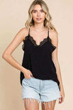 Culture Code Lace Detail Spaghetti Strap Cami - Trendsi - Flyclothing LLC