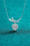 1 Carat Moissanite Heart Pendant Necklace - Trendsi - Flyclothing LLC