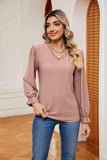 V-Neck Flounce Sleeve Blouse - Trendsi - Flyclothing LLC